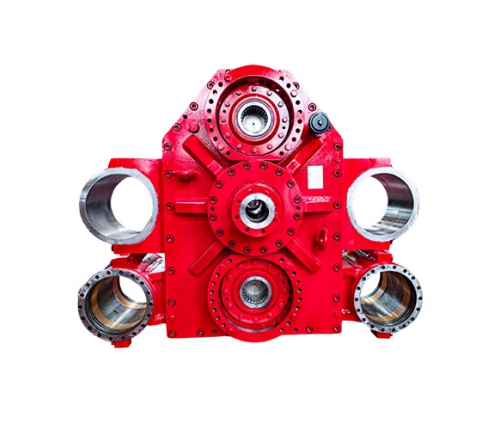 Reverse shaft drilling rig power head reducer